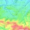 Wieliczka topographic map, elevation, terrain