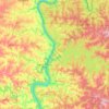 Municipio de Puerto Libertad topographic map, elevation, terrain