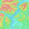 Lake Maggiore topographic map, elevation, terrain