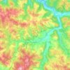 Salviac topographic map, elevation, terrain