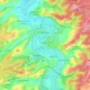 Verdun topographic map, elevation, terrain