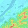 香隅镇 topographic map, elevation, terrain