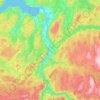 Melhus topographic map, elevation, terrain