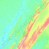 Porto Estrela topographic map, elevation, terrain