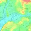 Bidford on Avon CP topographic map, elevation, terrain