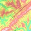 六塘乡 topographic map, elevation, terrain