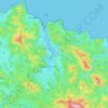 Urdaibai topographic map, elevation, terrain