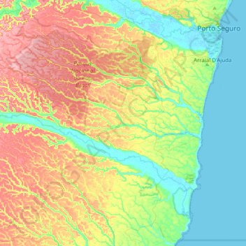 Trancoso topographic map, elevation, terrain