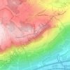 Bougy-Villars topographic map, elevation, terrain