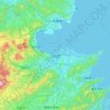 Oita topographic map, elevation, terrain
