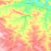 Bronkhorstspruit topographic map, elevation, terrain