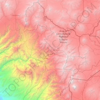 Tarata topographic map, elevation, terrain