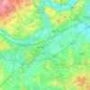 Borough of Wokingham topographic map, elevation, terrain