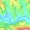 Sinjac topographic map, elevation, terrain