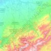 Cercle de Tahannaout دائرة تحناوت topographic map, elevation, terrain