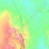 Jaguarari topographic map, elevation, terrain