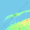Long Island topographic map, elevation, terrain