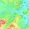Frymburk topographic map, elevation, terrain