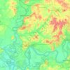 Posey County topographic map, elevation, terrain