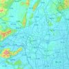 三水区 topographic map, elevation, terrain