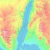 Gulf of Aqaba topographic map, elevation, terrain