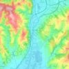 Napajedla topographic map, elevation, terrain