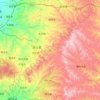 Fushan County topographic map, elevation, terrain