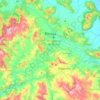 Nicoya topographic map, elevation, terrain