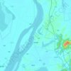 东流镇 topographic map, elevation, terrain