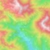 Montseny topographic map, elevation, terrain