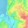 Boulogne-sur-Mer topographic map, elevation, terrain