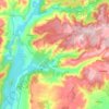 Pareja topographic map, elevation, terrain