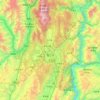 Gucheng District topographic map, elevation, terrain