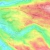 Cedritos topographic map, elevation, terrain