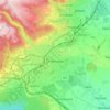 Chomutov topographic map, elevation, terrain