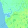 Quinhagak topographic map, elevation, terrain