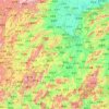 Hunan topographic map, elevation, terrain