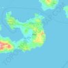 Milos Regional Unit topographic map, elevation, terrain