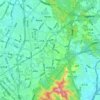 Bantian Sub-district topographic map, elevation, terrain