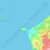 Peniche topographic map, elevation, terrain