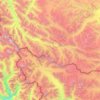 Siachen Muztagh topographic map, elevation, terrain
