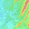 南化區 topographic map, elevation, terrain
