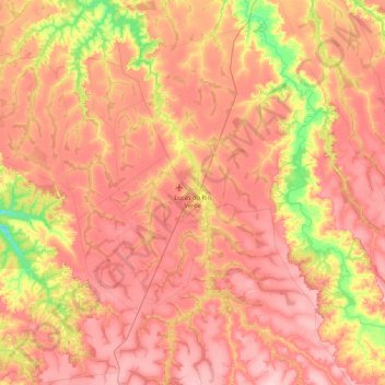 Lucas do Rio Verde topographic map, elevation, terrain