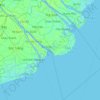 Trà Vinh Province topographic map, elevation, terrain