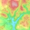 Sloup topographic map, elevation, terrain