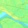 Bidupur topographic map, elevation, terrain