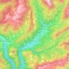 Mezzano topographic map, elevation, terrain