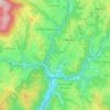 Hanušovice topographic map, elevation, terrain