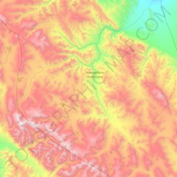 Monhhairhan topographic map, elevation, terrain