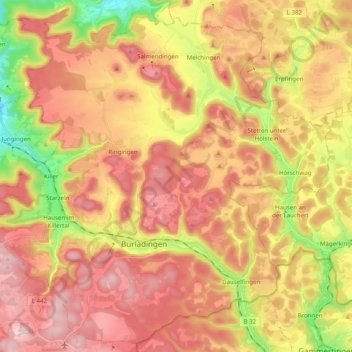 72393 topographic map, elevation, terrain